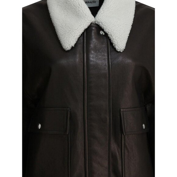 Khaite Shellar Leather Jacket Tag Size XS Women - Picture 3 of 4